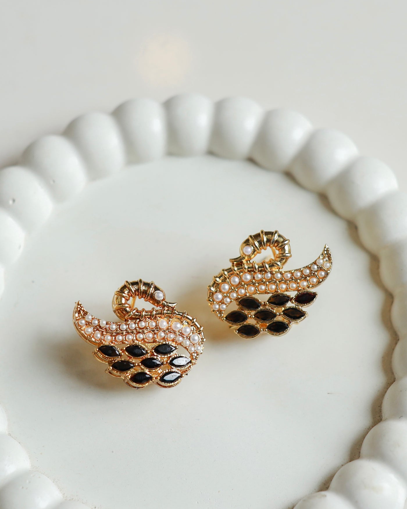 SWAN EARRINGS