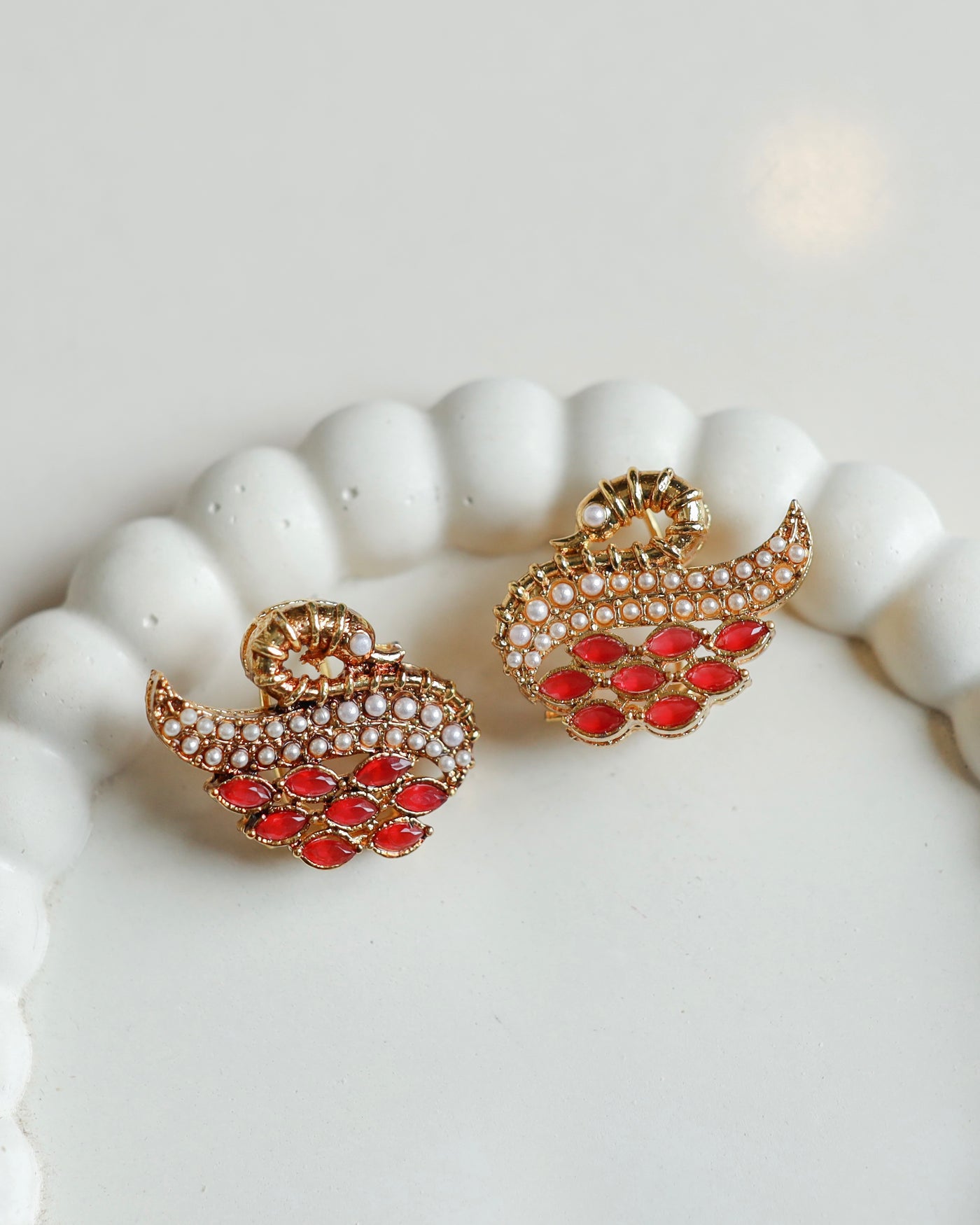 SWAN EARRINGS