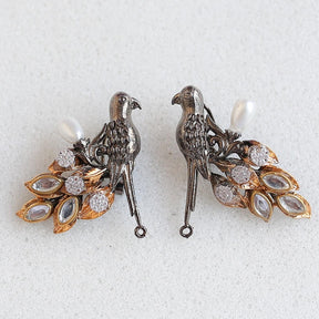 PAVO EARRINGS - SILVER