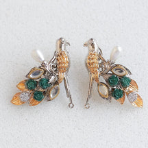 PAVO EARRINGS - SILVER