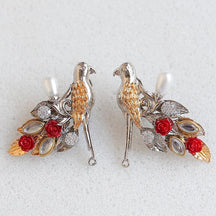 PAVO EARRINGS - SILVER